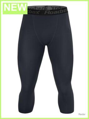 Men's 3/4 Compression Pants Running Workout Tights Athletic Leggings